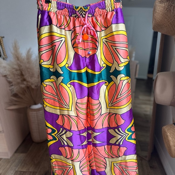 Zara Satin Palazzo Pants NWT - Picture 3 of 6